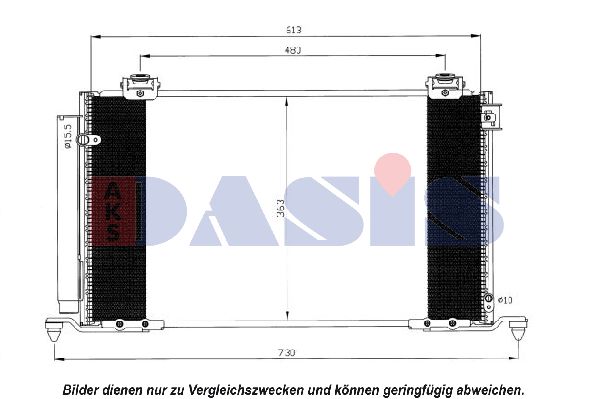 AKS DASIS Lauhdutin, ilmastointilaite 212064N